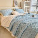 Taff nap blanket thickened lamb wool blanket in winter solid color spring and autumn blanket coral blanket wholesale 