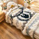 Raschel blanket thickened in winter, air conditioning, nap cover blanket, single dormitory, student flannel blanket, quilt 