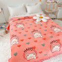 Autumn and winter thickened milk velvet bed cover, crystal velvet quilted quilted cotton quilted bed sheet, high weight, foldable blanket, cotton blanket 