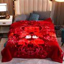 Raschel blanket double layer thickened single and double person cloud blanket in autumn and winter coral velvet flannel quilt double-sided flannel blanket 