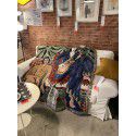 Art oil painting style Matisse guitar woman tapestry casual blanket sofa blanket blanket field grass carpet 