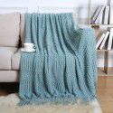 Sofa blanket cover blanket Nordic cross-border tassel air conditioner lunch break nap blanket hotel bed with summer bed flag bed tail blanket 