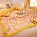 Winter jacquard plush thickened blanket Children's blanket Office nap blanket Dormitory double knitted cotton quilt Autumn 