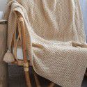 Waffle blanket ins wind sofa blanket office nap tassel ball wool leisure air conditioning blanket 