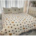 Winter Teddy plush thickened milk wool blanket bedding straight edge milk wool thickened bed blanket 