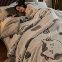Winter single-layer thickened milk wool blanket double-sided flannel blanket quilt sheet multi-function blanket air conditioning blanket 