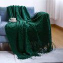 Amazon diamond shaped sofa blanket blanket bed tail blanket knitting cross-border blanket air conditioning blanket tassel nap blanket blanket 