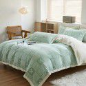 Double layer thickened milk wool blanket Cross border Amazon dual-use quilt blanket Beibei nap blanket Air conditioning blanket 
