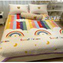Winter Teddy plush thickened milk wool blanket bedding straight edge milk wool thickened bed blanket 