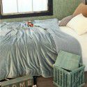Thick blanket, small wool quilt in winter, double layer thickened insulation, single leg covering, afternoon nap, student dormitory, coral blanket 