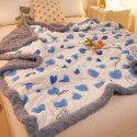 Winter jacquard plush thickened blanket Children's blanket Office nap blanket Dormitory double knitted cotton quilt Autumn 