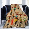 DIY blanket creative autumn and winter warm sofa cover blanket high-definition digital printing double-sided flannel air conditioning blanket 