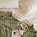 Autumn and Winter Pure Tuff Cashmere Lamb Blanket Double layer Leisure ins Wind Cover Blanket Jacquard Gift Blanket Wholesale 
