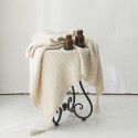 Waffle blanket ins wind sofa blanket office nap tassel ball wool leisure air conditioning blanket 