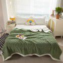 Lamb wool blanket thickened warm milk wool blanket in winter single double cashmere bed sheet coral wool gift box cover blanket 