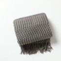 Nordic solid color air conditioning blanket blanket, pineapple sofa blanket, office nap blanket, bed tail blanket, small blanket, decorative blanket 