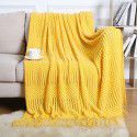 Sofa blanket cover blanket Nordic cross-border tassel air conditioner lunch break nap blanket hotel bed with summer bed flag bed tail blanket 