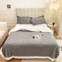 Autumn and winter thickened warm taff milk wool blanket version pure simple lamb wool blanket blanket bedding 