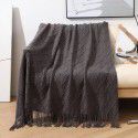 Amazon diamond shaped sofa blanket blanket bed tail blanket knitting cross-border blanket air conditioning blanket tassel nap blanket blanket 