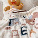 Soft half woolen blanket autumn and winter quilt feather gauze blanket spring and autumn baby blanket 100 * 100 