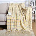 Summer air conditioning blanket knitting blanket thousand bird pattern tassel sofa blanket small blanket bed tail American wool nap blanket 