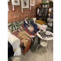 Art oil painting style Matisse guitar woman tapestry casual blanket sofa blanket blanket field grass carpet 