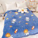 Autumn and winter thickened milk velvet bed cover, crystal velvet quilted quilted cotton quilted bed sheet, high weight, foldable blanket, cotton blanket 