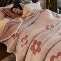 Winter single-layer thickened milk wool blanket double-sided flannel blanket quilt sheet multi-function blanket air conditioning blanket 