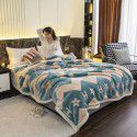 Raschel blanket thickened in winter, air conditioning, nap cover blanket, single dormitory, student flannel blanket, quilt 