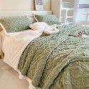 Taff nap blanket thickened lamb wool blanket in winter solid color spring and autumn blanket coral blanket wholesale 