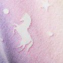 Wholesale of flannel luminous blanket in autumn and winter, gradual change of white horse luminous coral blanket, lunch break, children's fluorescent blanket 