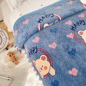 Autumn and winter thickened milk velvet bed cover, crystal velvet quilted quilted cotton quilted bed sheet, high weight, foldable blanket, cotton blanket 