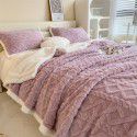 Taff nap blanket thickened lamb wool blanket in winter solid color spring and autumn blanket coral blanket wholesale 