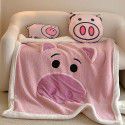 Sullivan Cartoon Winnie Bear Lamb Fleece Double Layer Thick Blanket Sofa Cover Blanket Office Lunch Break Air Conditioner Blanket 