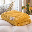 Pure color magic velvet blanket Farai velvet gift blanket coral velvet air conditioner blanket towel quilt milk velvet nap blanket 