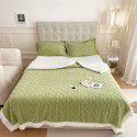 Autumn and winter thickened warm taff milk wool blanket version pure simple lamb wool blanket blanket bedding 
