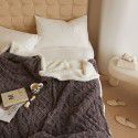 Autumn and Winter Pure Tuff Cashmere Lamb Blanket Double layer Leisure ins Wind Cover Blanket Jacquard Gift Blanket Wholesale 