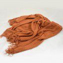 Simple modern dark grey knitting thread blanket blanket white bed tail blanket Nordic solid beige single sofa blanket 