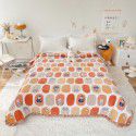 Autumn and winter thickened milk velvet bed cover, crystal velvet quilted quilted cotton quilted bed sheet, high weight, foldable blanket, cotton blanket 