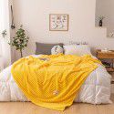 Pure color magic velvet blanket Farai velvet gift blanket coral velvet air conditioner blanket towel quilt milk velvet nap blanket 