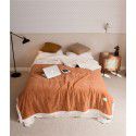 Three layer space capsule milk velvet soybean fiber blanket thickened coral velvet office sofa nap blanket in winter 