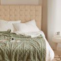 Autumn and Winter Pure Tuff Cashmere Lamb Blanket Double layer Leisure ins Wind Cover Blanket Jacquard Gift Blanket Wholesale 