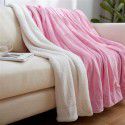 Thick blanket, small wool quilt in winter, double layer thickened insulation, single leg covering, afternoon nap, student dormitory, coral blanket 