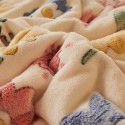 Amazon spot double-layer blanket thickened winter children's nap blanket coral wool warm flange blanket 