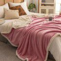 Warm in autumn and winter: 2m A milk wool B lamb wool double sided thickened flannel blanket 1.8 double-layer composite can be ordered 