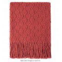 Amazon diamond shaped sofa blanket blanket bed tail blanket knitting cross-border blanket air conditioning blanket tassel nap blanket blanket 