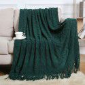 Summer air conditioning blanket knitting blanket thousand bird pattern tassel sofa blanket small blanket bed tail American wool nap blanket 