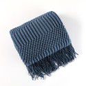 Nordic solid color air conditioning blanket blanket, pineapple sofa blanket, office nap blanket, bed tail blanket, small blanket, decorative blanket 