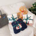Soft half woolen blanket autumn and winter quilt feather gauze blanket spring and autumn baby blanket 100 * 100 