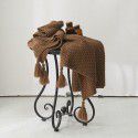 Waffle blanket ins wind sofa blanket office nap tassel ball wool leisure air conditioning blanket 